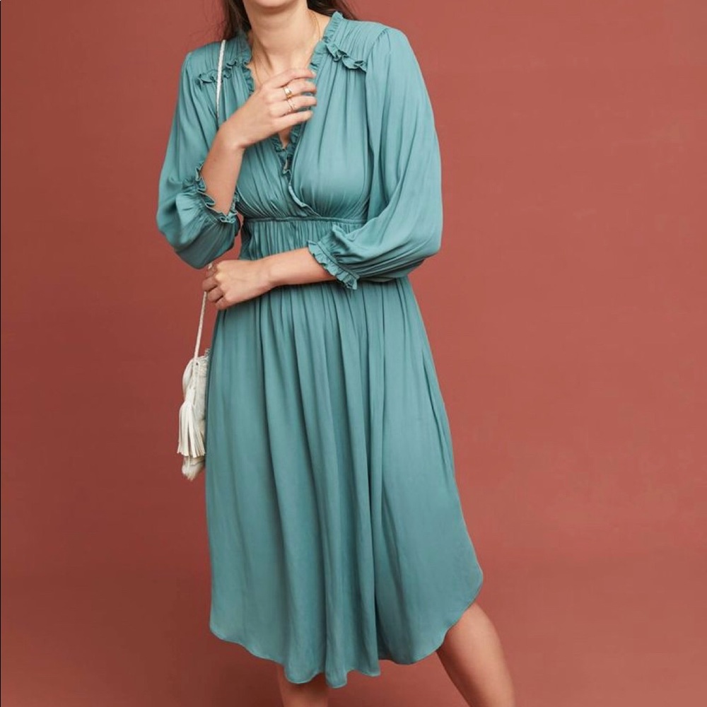 Current Air Draper Ruffled Dress